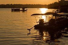 Amphawa Floating Market In Evening Stock Photo Amphawa Floating Market In Evening Stock Photo