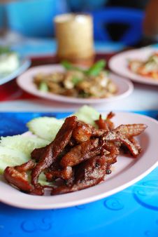Thai Style Grilled Pork Royalty Free Stock Images Thai Style Grilled Pork Royalty Free Stock Images