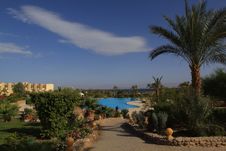 Hotel On The Red Sea Shore Royalty Free Stock Photo Hotel On The Red Sea Shore Royalty Free Stock Photo