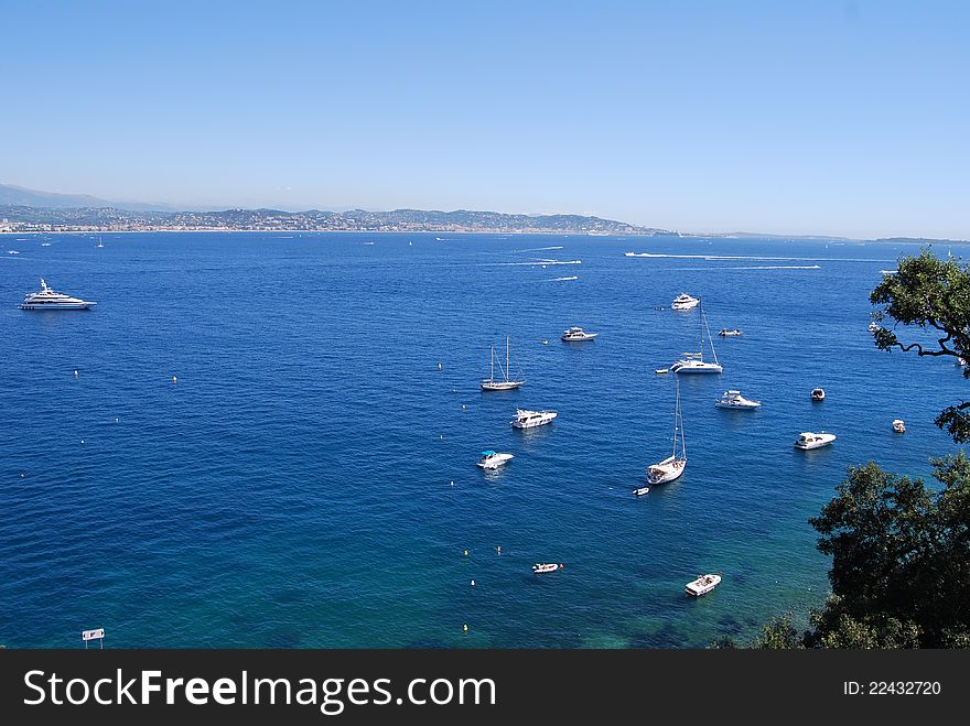 High Speed boats and ships on French Riviera