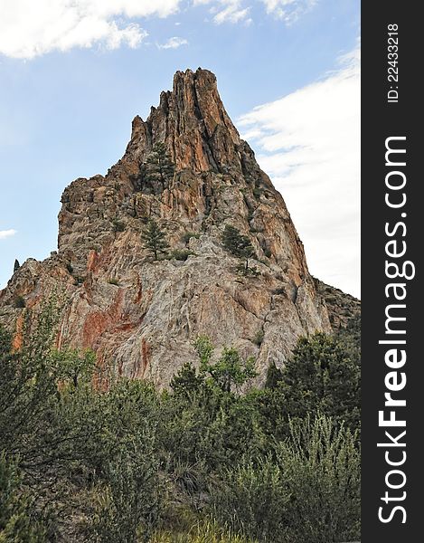 Rock spire in Garden of the Gods