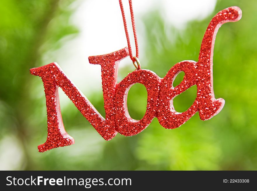 Noel Christmas ornament