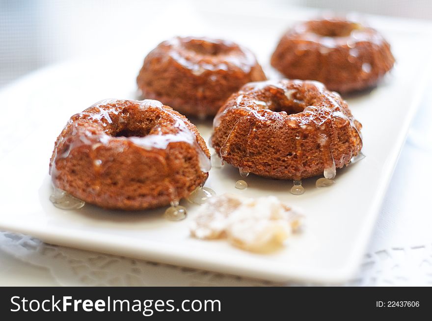 Christmas cookies gingerbread like with ginger syrup