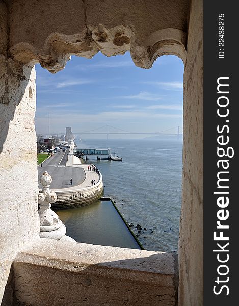 Belem tower view