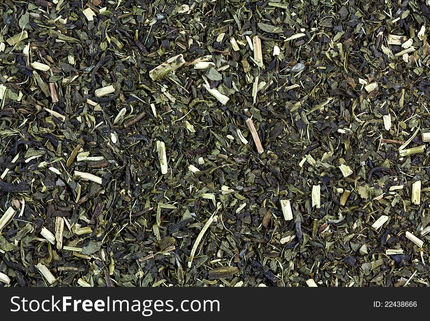 A background photo of Organic Japanese high-mountain Green tea with Jasmine. A background photo of Organic Japanese high-mountain Green tea with Jasmine