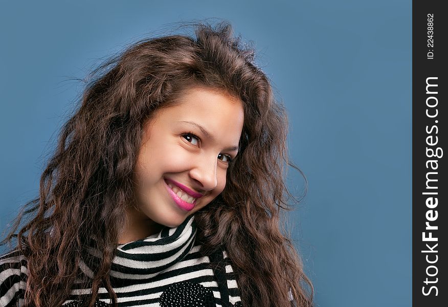 Portrait Of Beautiful Smiling Girl