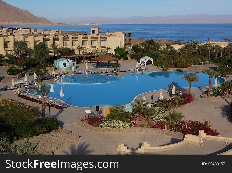 Hotel on the Red Sea shore
