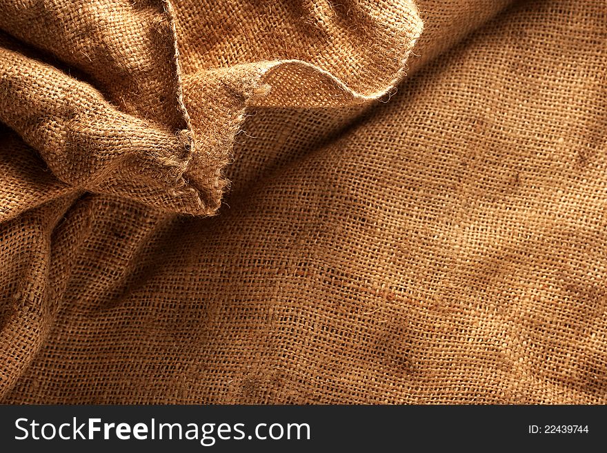 Texture beige industrial bag for background. Texture beige industrial bag for background