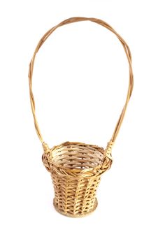 Empty Brown Wicker Basket Stock Image Empty Brown Wicker Basket Stock Image