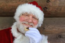 Christmas Cookie Santa Stock Image