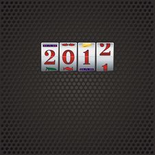 New Year In Slot Machine Stock Image New Year In Slot Machine Stock Image