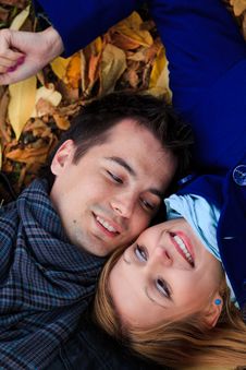 Autumn Couple Royalty Free Stock Photo Autumn Couple Royalty Free Stock Photo