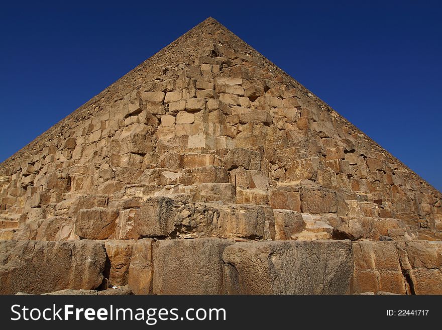 The Pyramids of Giza near Cairo in Egypt. The Pyramids of Giza near Cairo in Egypt