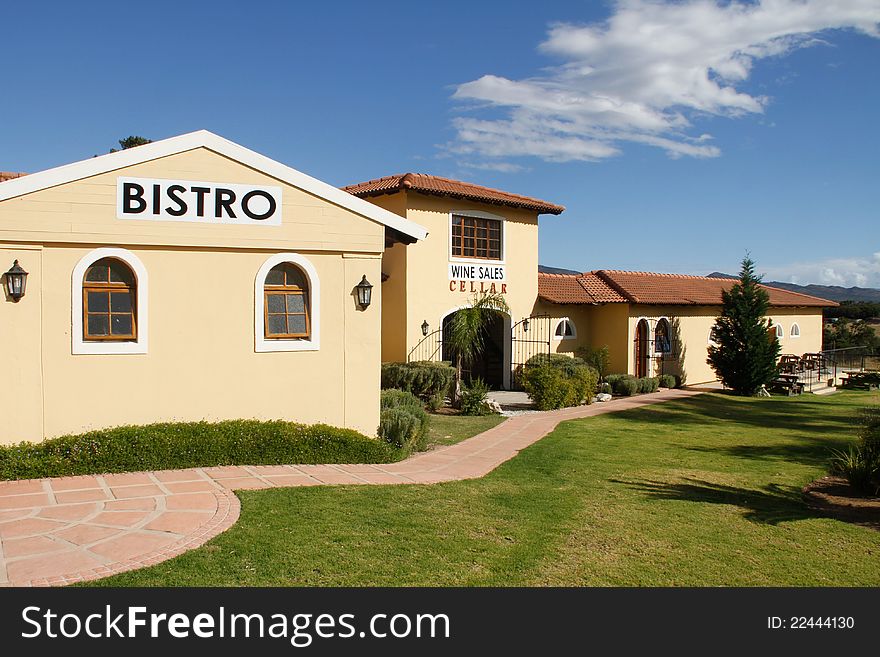 Restaurant Bistro wine cellar exterior