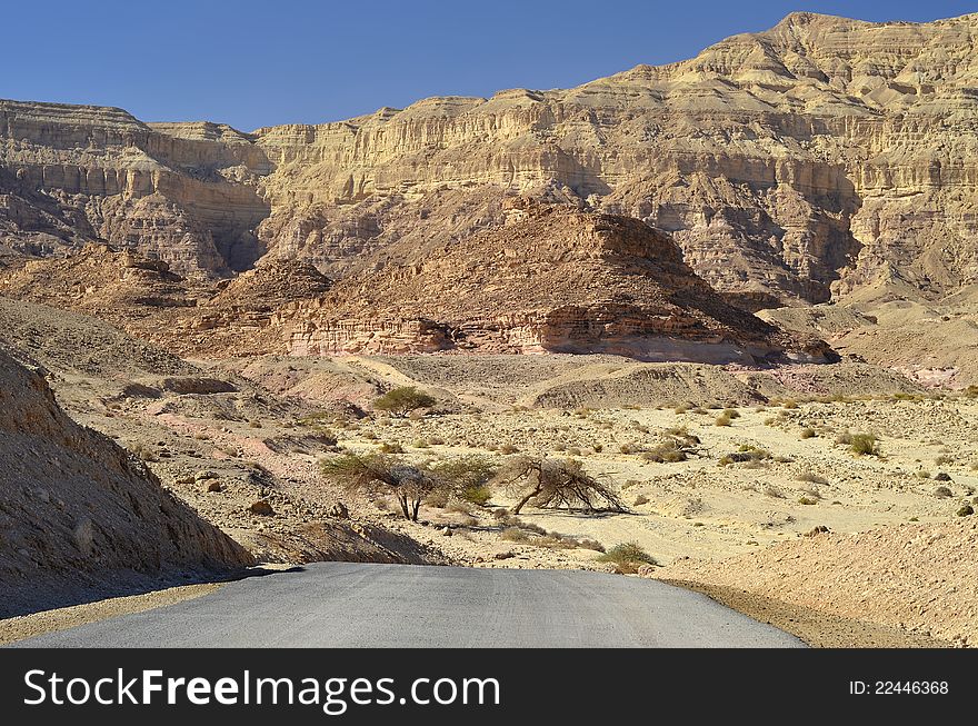 View on canyon of Timna park, Israel