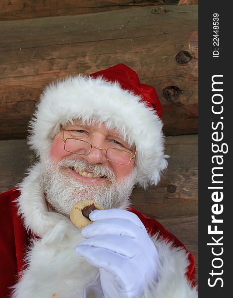 Cookie Eating Santa