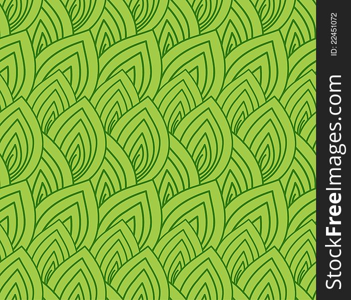 Seamless background from simple green leaves. Seamless background from simple green leaves
