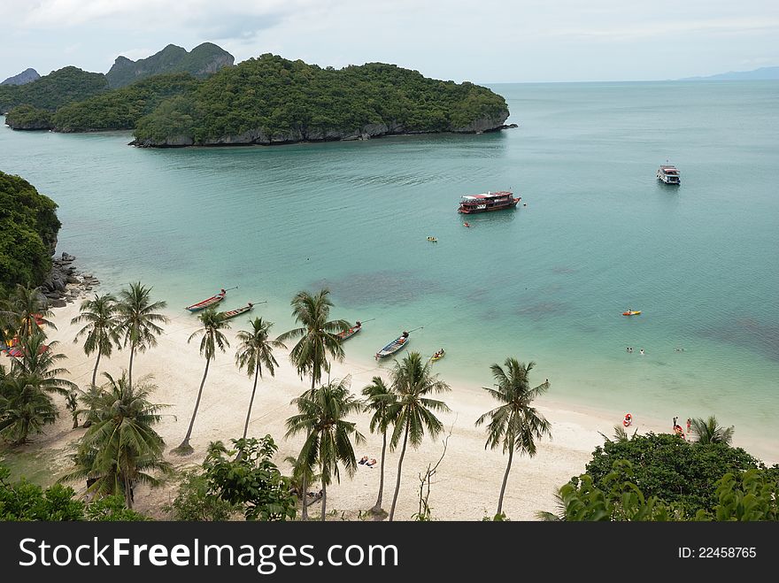 Blue Lagoon Island in Thailand