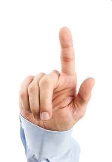 Human Hand Pressing Virtual Button Stock Photos Human Hand Pressing Virtual Button Stock Photos