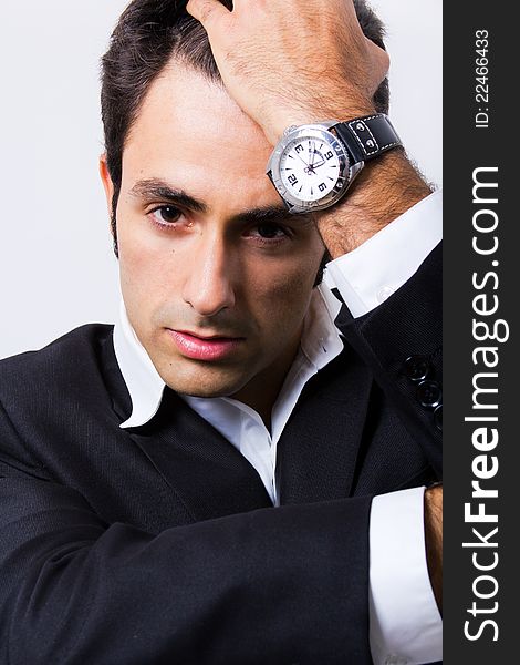 Portrait of attractive young businessman. Portrait of attractive young businessman