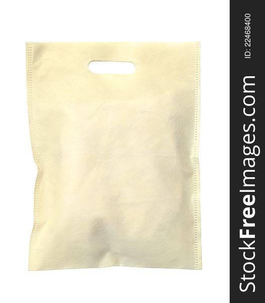 Synthetic Fabric Bag Isolated On White Background