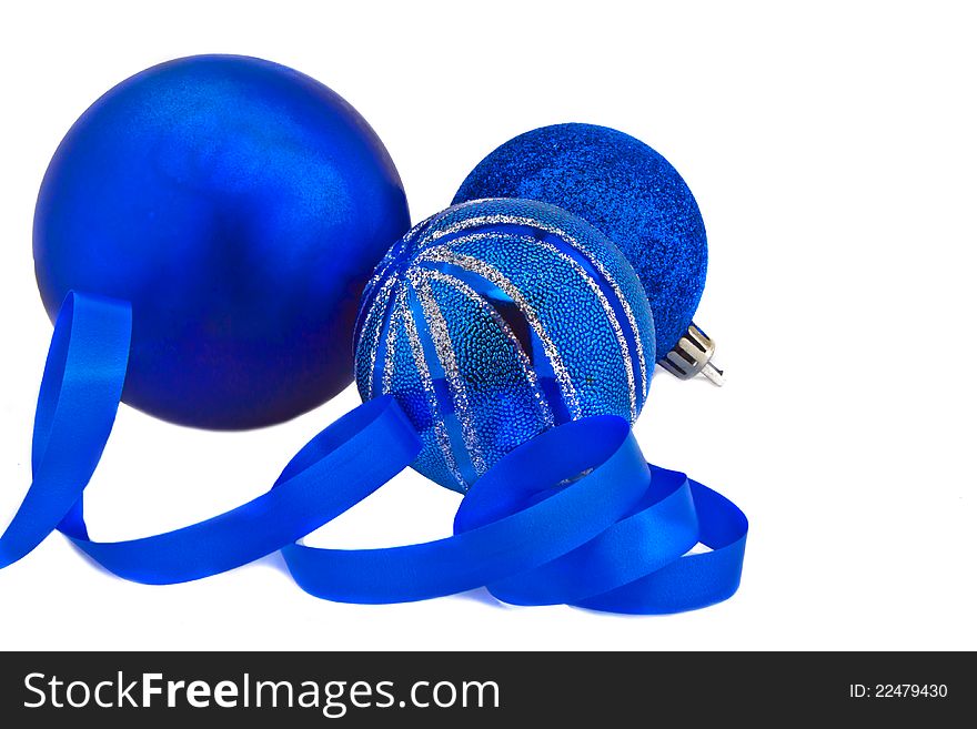 Photo the New Year's balls for a fur-tree ornament