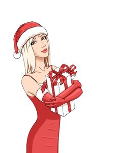 Santa Girl Royalty Free Stock Photography Santa Girl Royalty Free Stock Photography