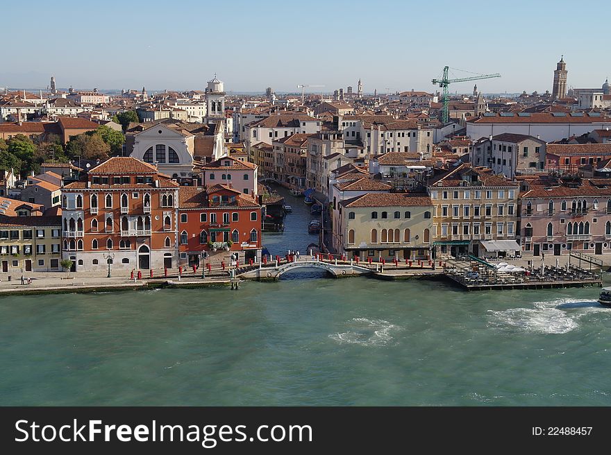 A view of Venice taken from the grand canal. A view of Venice taken from the grand canal