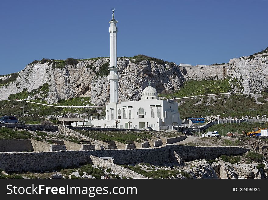 The Ibrahim-al-Ibrahim Mosque / King Fahd bin Abdulaziz al-Saud Mosque / the Mosque of the Custodian of the Two Holy Mosques, is a mosque located at Europa Point in the British overseas territory of Gibraltar.