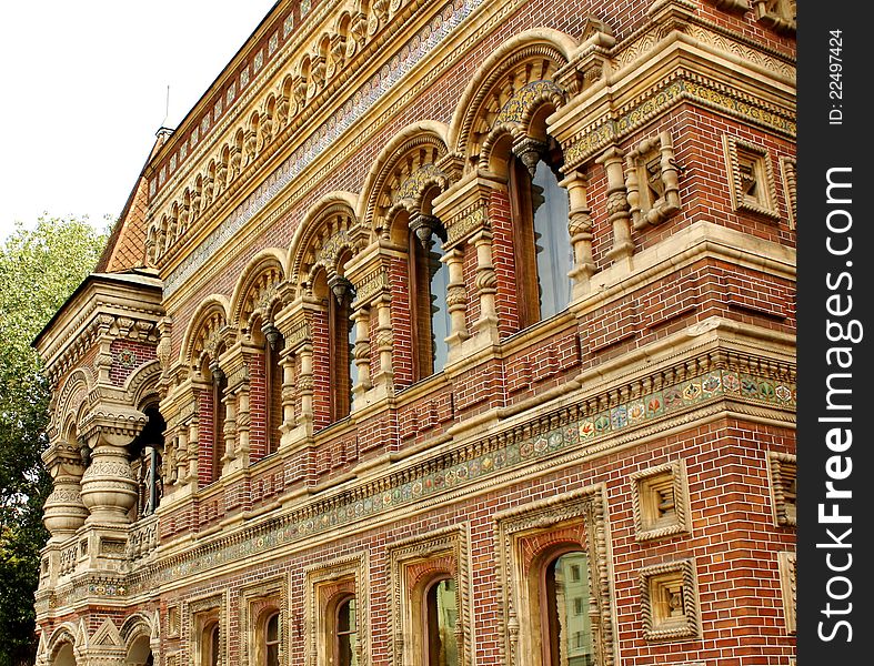 Facade Of Igumnov House In Moscow
