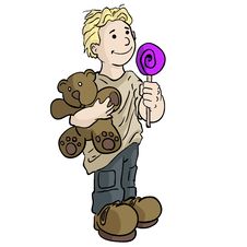 Boy With Teddy Bear Royalty Free Stock Photos Boy With Teddy Bear Royalty Free Stock Photos