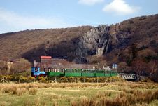 Narrow Gauge Steam Train Stock Image