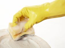 Hand In Rubber Glove 11 Royalty Free Stock Photo Hand In Rubber Glove 11 Royalty Free Stock Photo