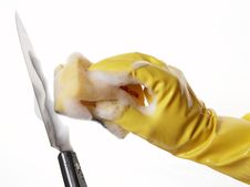 Hand In Rubber Glove 22 Royalty Free Stock Image Hand In Rubber Glove 22 Royalty Free Stock Image