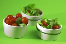 Tomato With Salad Stock Photo Tomato With Salad Stock Photo