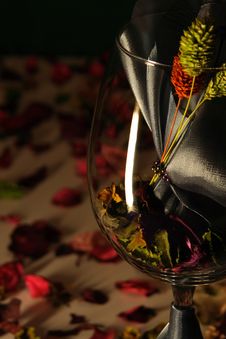 Mysterious Wine Glass Stock Photos