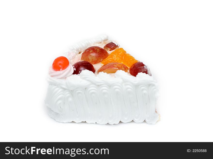 Very tasty fruit pie the butterfly on a white background. Very tasty fruit pie the butterfly on a white background
