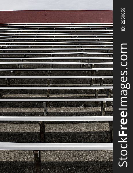 Empty stadium seats shot vertical. Empty stadium seats shot vertical