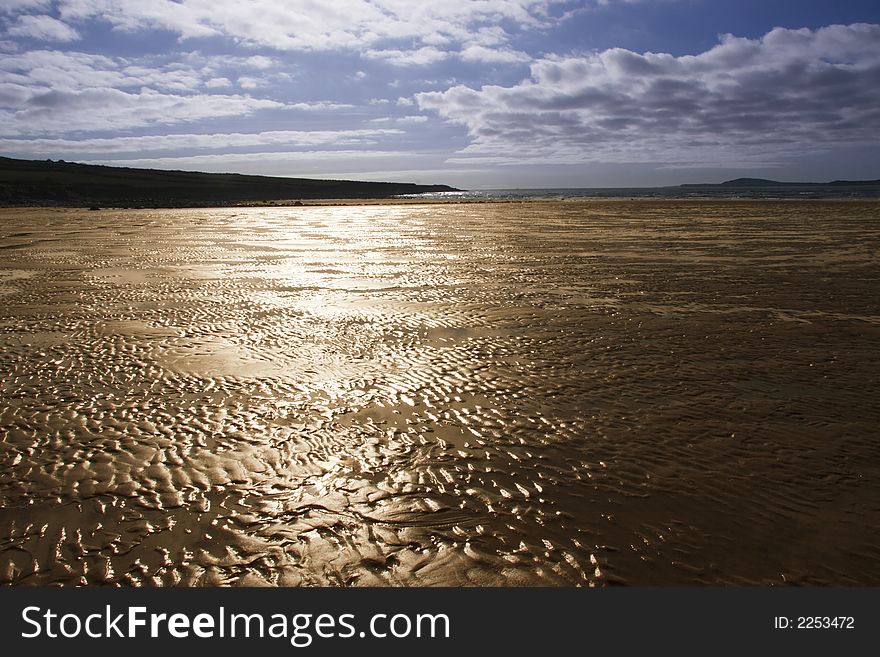 Irish beach on a autumn evening. Irish beach on a autumn evening