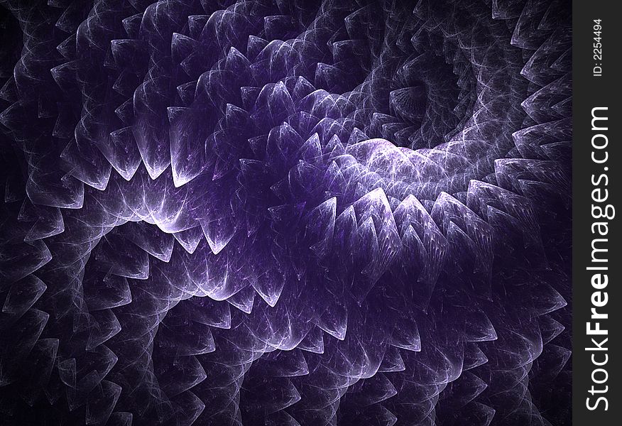 Cold Spiral is a complex fractal image