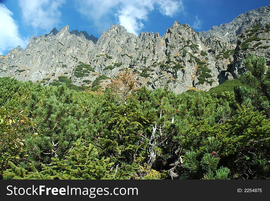 High Tatras Mountains picturesque scenery. High Tatras Mountains picturesque scenery