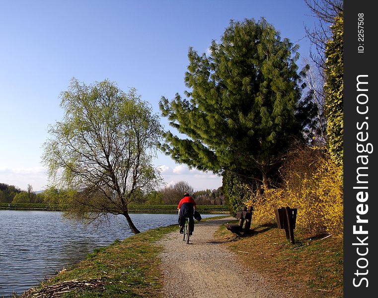 Cycling Around A Lake