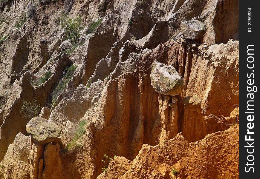 Desert of stones in the mountain. Desert of stones in the mountain