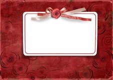 Red Valentine S Day Background With Card Royalty Free Stock Photos Red Valentine S Day Background With Card Royalty Free Stock Photos