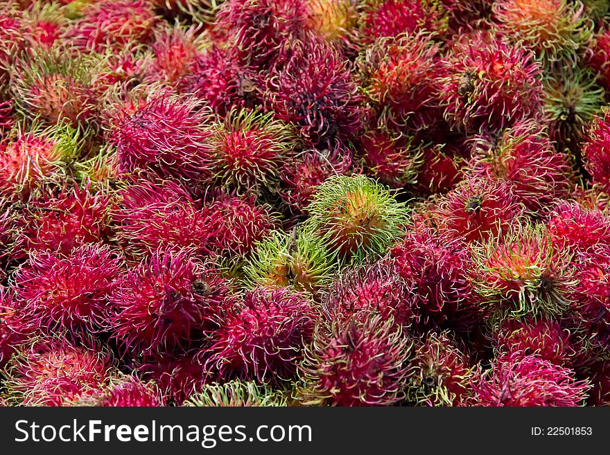 Image of rambutan fruit background. Image of rambutan fruit background