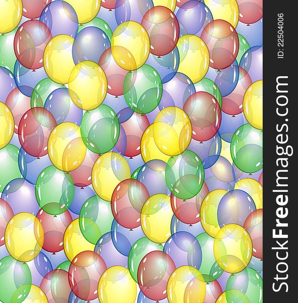 Balloon background for a holiday