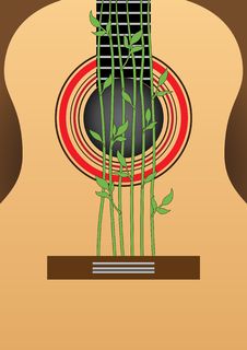 Guitar. Decorative Ornament. Stock Images Guitar. Decorative Ornament. Stock Images