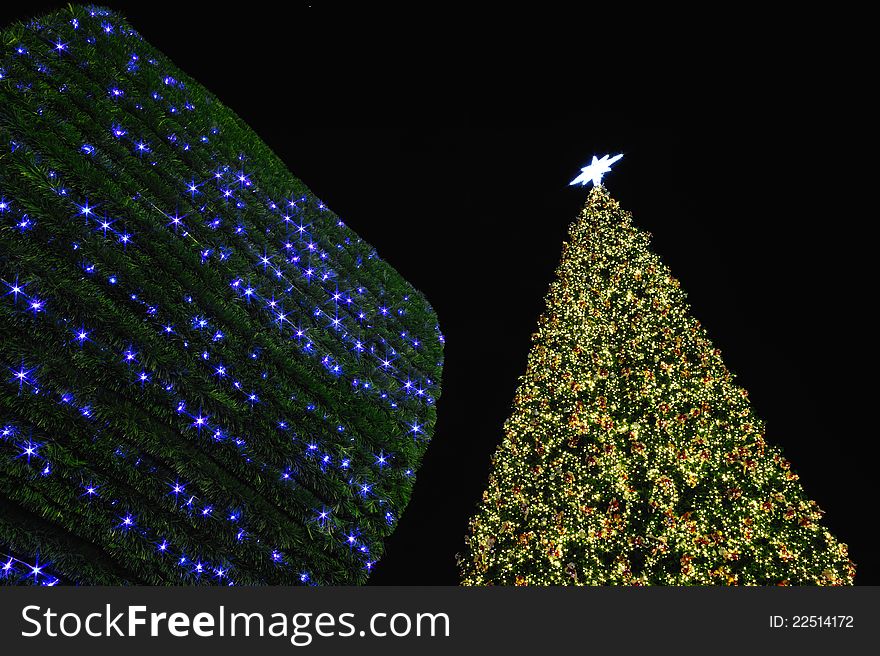 Big christmas tree in Bangkok,Thailand. Big christmas tree in Bangkok,Thailand.