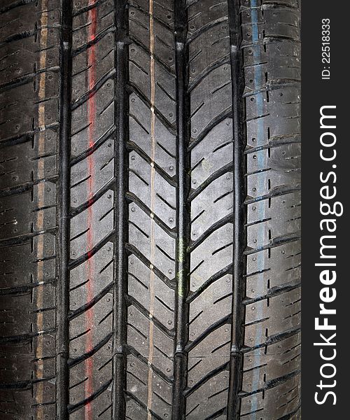 Pattern of new tire texture background