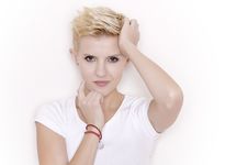 Young Pretty Woman With Beautiful Blond Hairs Royalty Free Stock Photos Young Pretty Woman With Beautiful Blond Hairs Royalty Free Stock Photos